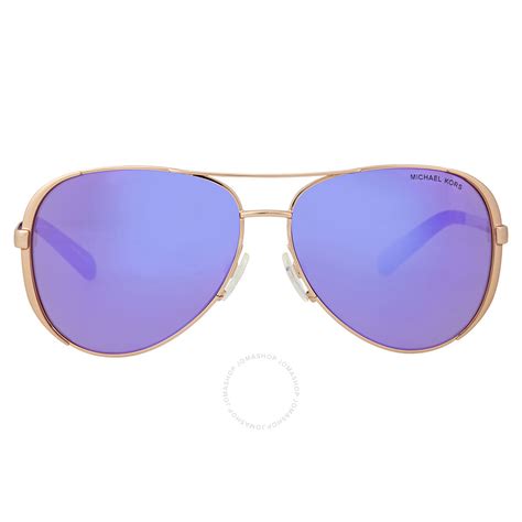 michael kors chelsea mk 5004 t purple|Michael Kors Chelsea aviator sunglasses.